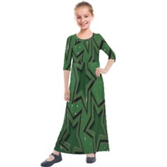 Starchristmas Kids  Quarter Sleeve Maxi Dress by nateshop