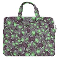 Man Butterfly Drawing Motif Pattern Macbook Pro 16  Double Pocket Laptop Bag  by dflcprintsclothing