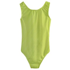 Background-texture-yellow Kids  Cut-out Back One Piece Swimsuit