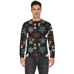 Christmas Thanksgiving Pattern Men s Fleece Sweatshirt