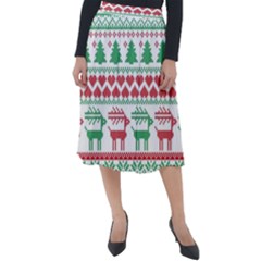 Scandinavian-nordic-christmas-seamless-pattern-vector Classic Velour Midi Skirt  by nateshop