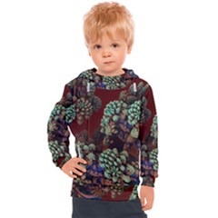 Art 3d Mandelbulb Mandelbrot Fractal Graphic Kids  Hooded Pullover