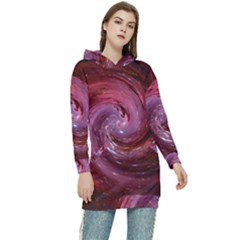 Galaxy Fog Kosmus Universe Women s Long Oversized Pullover Hoodie