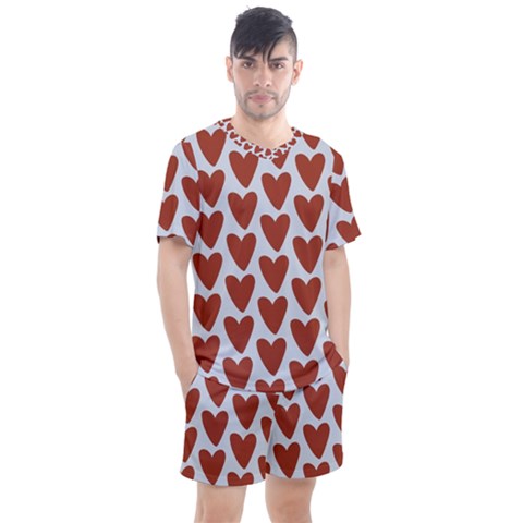 Little Hearts Men s Mesh Tee And Shorts Set by ConteMonfrey