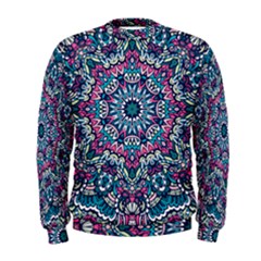 Mandala Flowers  Men s Sweatshirt by ConteMonfrey