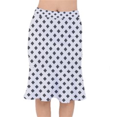 Spades Black And White Short Mermaid Skirt by ConteMonfrey