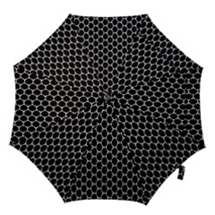 Abstract Beehive Black Hook Handle Umbrellas (large) by ConteMonfrey