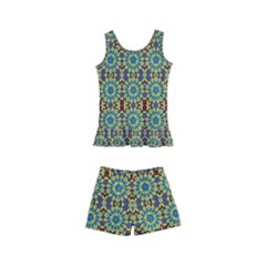 Colorful Sunflowers Kids  Boyleg Swimsuit by ConteMonfrey