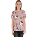 Hello Kitty Women s V-Neck Scrub Top View1