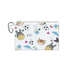 My Neighbor Totoro Cartoon Canvas Cosmetic Bag (small) by danenraven