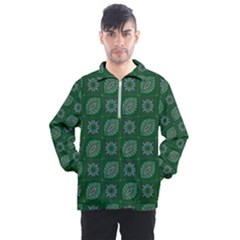 Batik-05 Men s Half Zip Pullover by nateshop