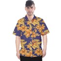 Seamless-pattern Floral Batik-vector Men s Hawaii Shirt View1