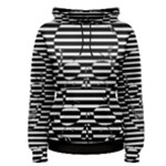 Striped-skull Demonic Skulls-stripe Women s Pullover Hoodie Striped-skull Demonic Skulls-stripe Women s Pullover Hoodie