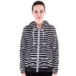 Striped-skull Demonic Skulls-stripe Women s Zipper Hoodie Striped-skull Demonic Skulls-stripe Women s Zipper Hoodie