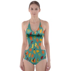 Thanksgiving-003 Cut-out One Piece Swimsuit by nateshop