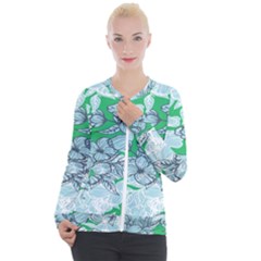 Flowers-26 Casual Zip Up Jacket by nateshop