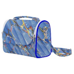 Art Marble Stone Rock Pattern Design Wallpaper Satchel Shoulder Bag by Ravend