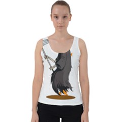 Halloween Velvet Tank Top by Sparkle