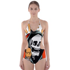 Halloween Cut-out One Piece Swimsuit