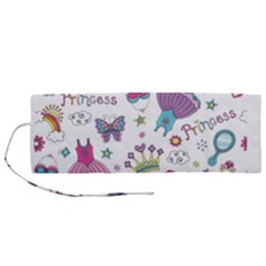 Princess Element Background Material Roll Up Canvas Pencil Holder (m) by danenraven