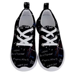 Black Background Text Overlay  Mathematics Formula Running Shoes