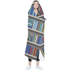 Bookshelf Wearable Blanket by Wegoenart