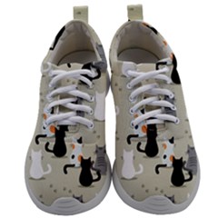 Cute-cat-seamless-pattern Mens Athletic Shoes