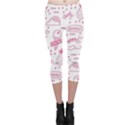 Cute-girly-seamless-pattern Capri Leggings  View1