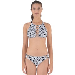 Seamless-pattern-with-black-white-doodle-dogs Perfectly Cut Out Bikini Set