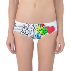 Brain Left Logic Language Science Classic Bikini Bottoms by Wegoenart