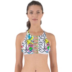 Brain Left Logic Language Science Perfectly Cut Out Bikini Top by Wegoenart