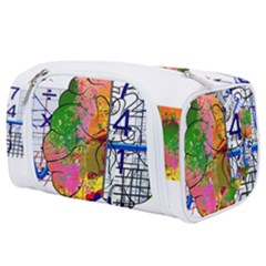 Brain Cerebrum Biology Abstract Toiletries Pouch by Wegoenart