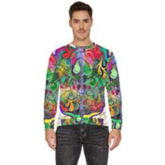 Brain Head Mind Man Silhouette Men s Fleece Sweatshirt by Wegoenart