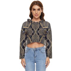 Brain Technology Data Digital Women s Lightweight Cropped Hoodie