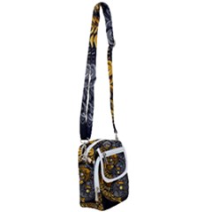 Yin-yang-owl-doodle-ornament-illustration Shoulder Strap Belt Bag