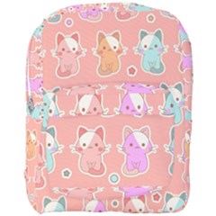 Cute-kawaii-kittens-seamless-pattern Full Print Backpack