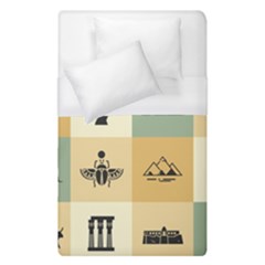 Egyptian-flat-style-icons Duvet Cover (single Size) by Jancukart