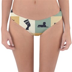 Egyptian-flat-style-icons Reversible Hipster Bikini Bottoms