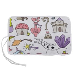 Fantasy-things-doodle-style-vector-illustration Pen Storage Case (m) by Jancukart