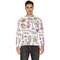 Fantasy-things-doodle-style-vector-illustration Men s Fleece Sweatshirt by Jancukart