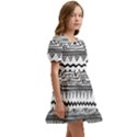 Boho-style-pattern Kids  Short Sleeve Dolly Dress View3