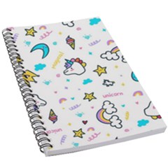 Unicorns-rainbows-seamless-pattern 5 5  X 8 5  Notebook