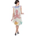 Underwater-seamless-pattern-light-background-funny Tie Up Tunic Dress View2