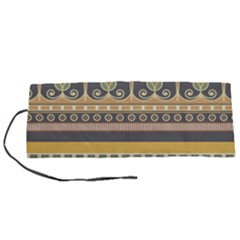 Seamless-pattern-egyptian-ornament-with-lotus-flower Roll Up Canvas Pencil Holder (s)