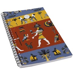 Ancient-egyptian-religion-seamless-pattern 5 5  X 8 5  Notebook by Jancukart