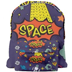 Vector Flat Space Design Background Giant Full Print Backpack