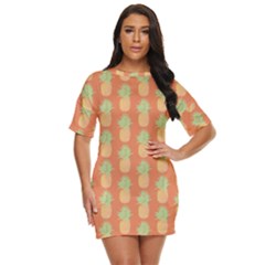 Pineapple Orange Pastel Just Threw It On Dress by ConteMonfrey