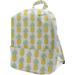 Pineapple Glitter Zip Up Backpack by ConteMonfrey