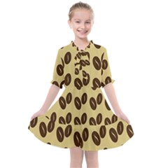 Coffee Beans Kids  All Frills Chiffon Dress by ConteMonfrey