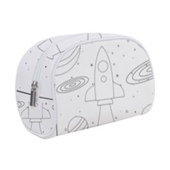 Going To Space - Cute Starship Doodle  Make Up Case (small) by ConteMonfrey